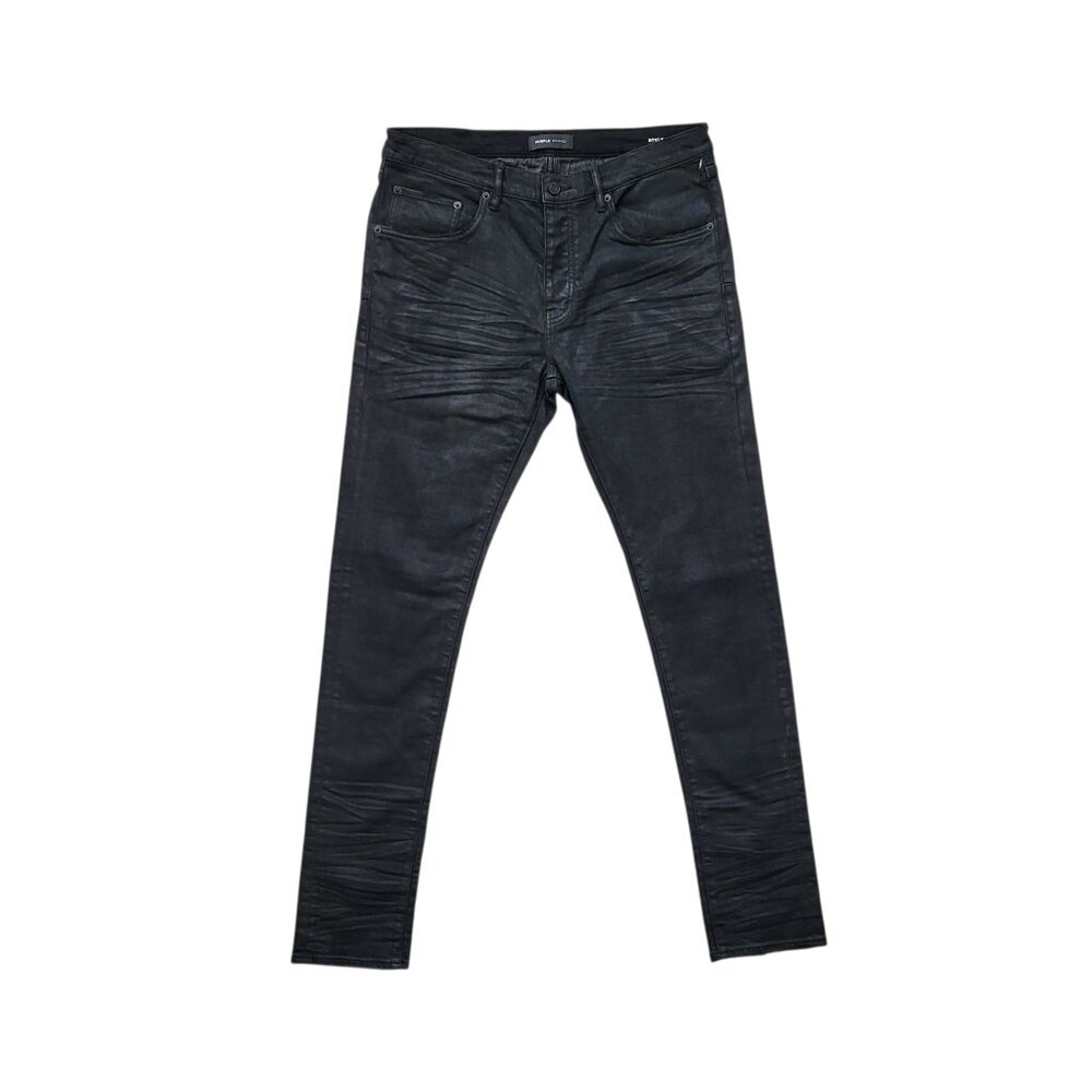 Purple Brand P001 Skinny Jeans in Black Resin Men's Size 34